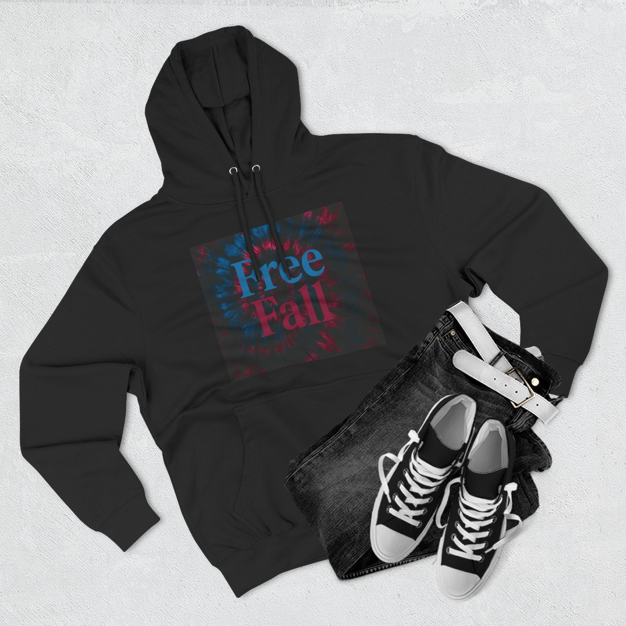 "Free Fall" Cozy Fleece Hoodie