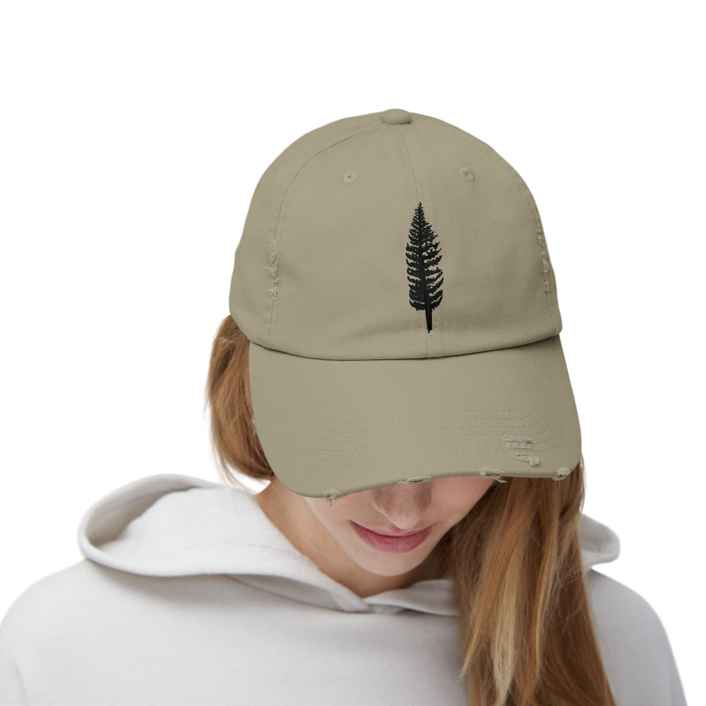 Pine Tree GreenWRLD Unisex Distressed Cap