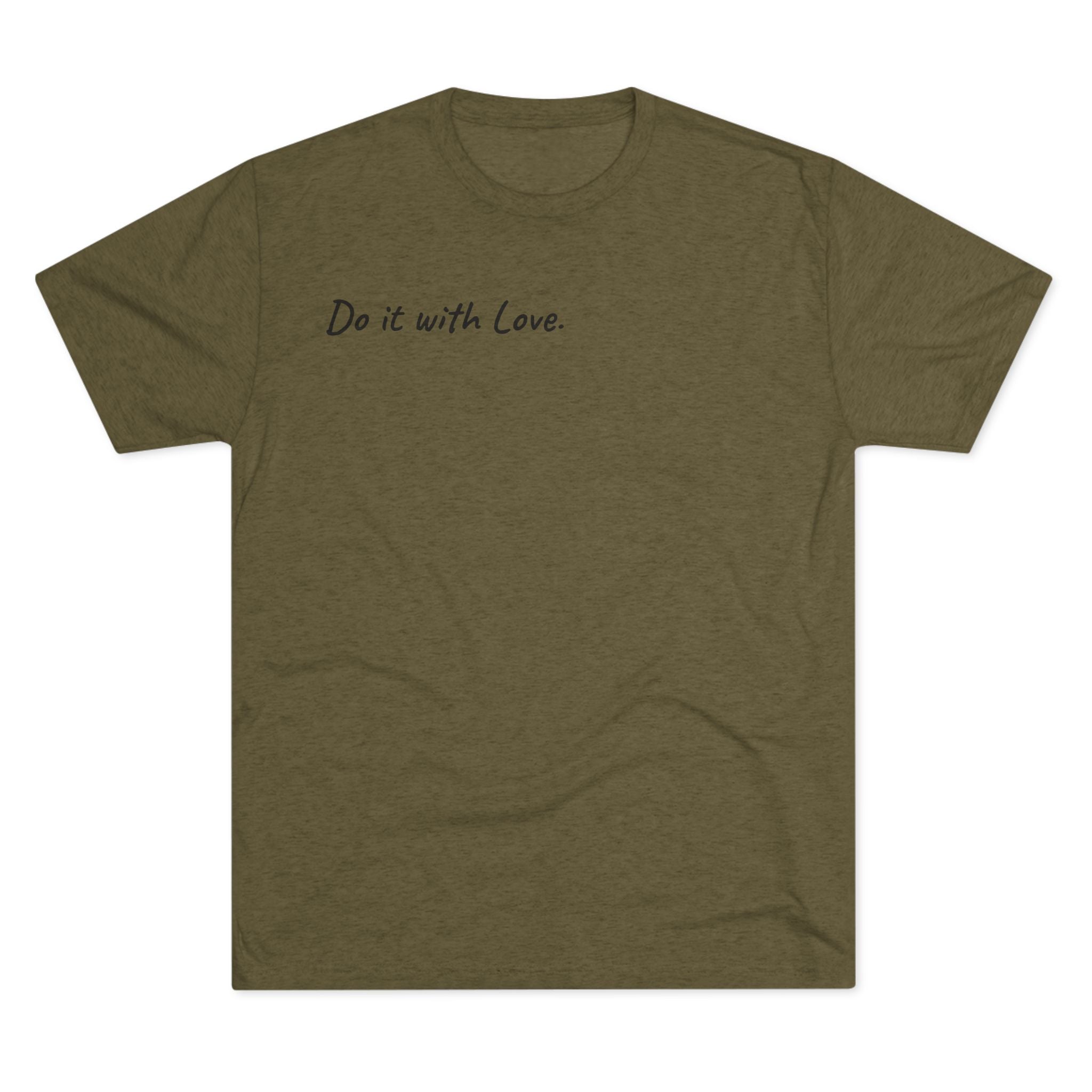 "Do It with Love." GreenWRLD Unisex Crew Tee