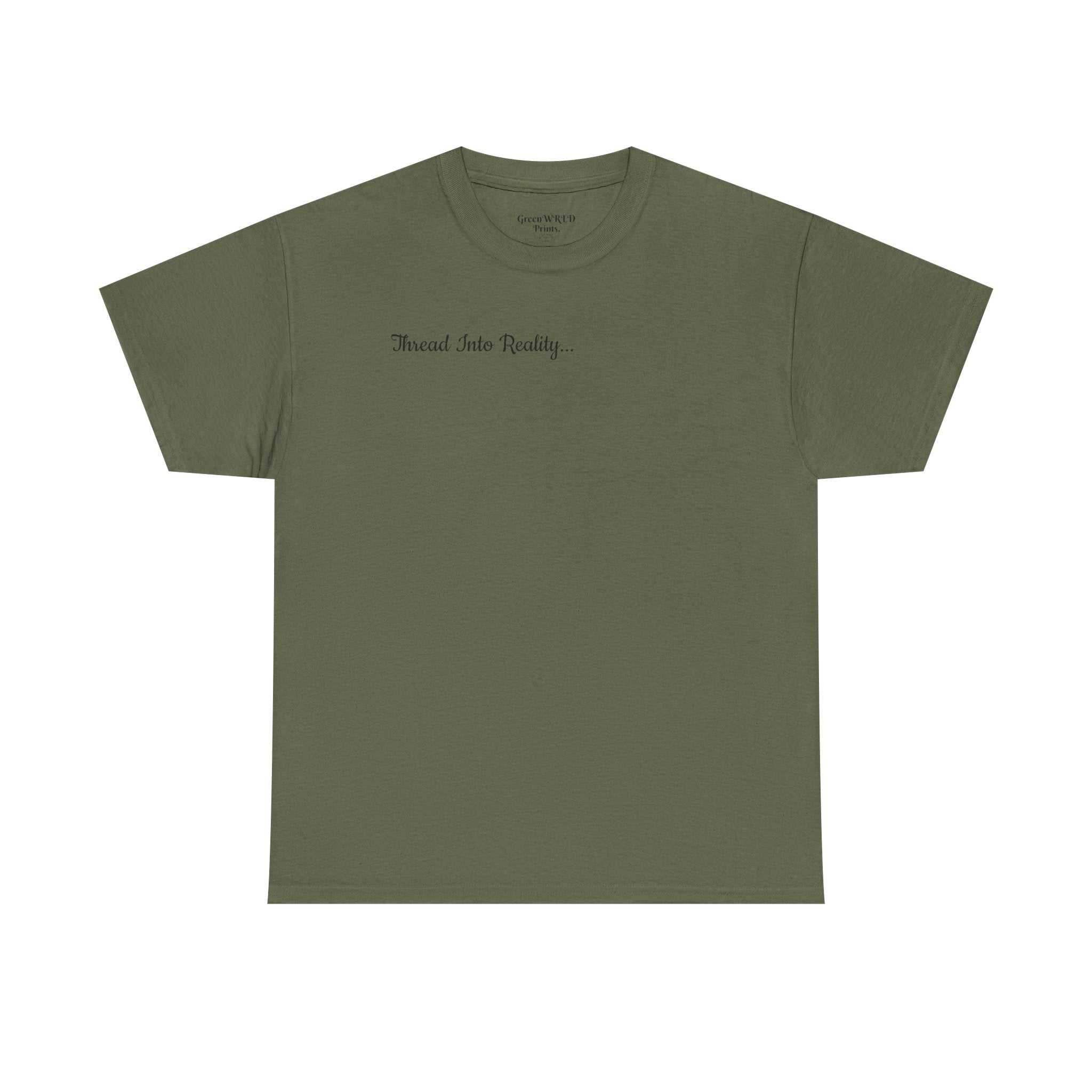 "Thread Into Reality" Minimal Script T-Shirt
