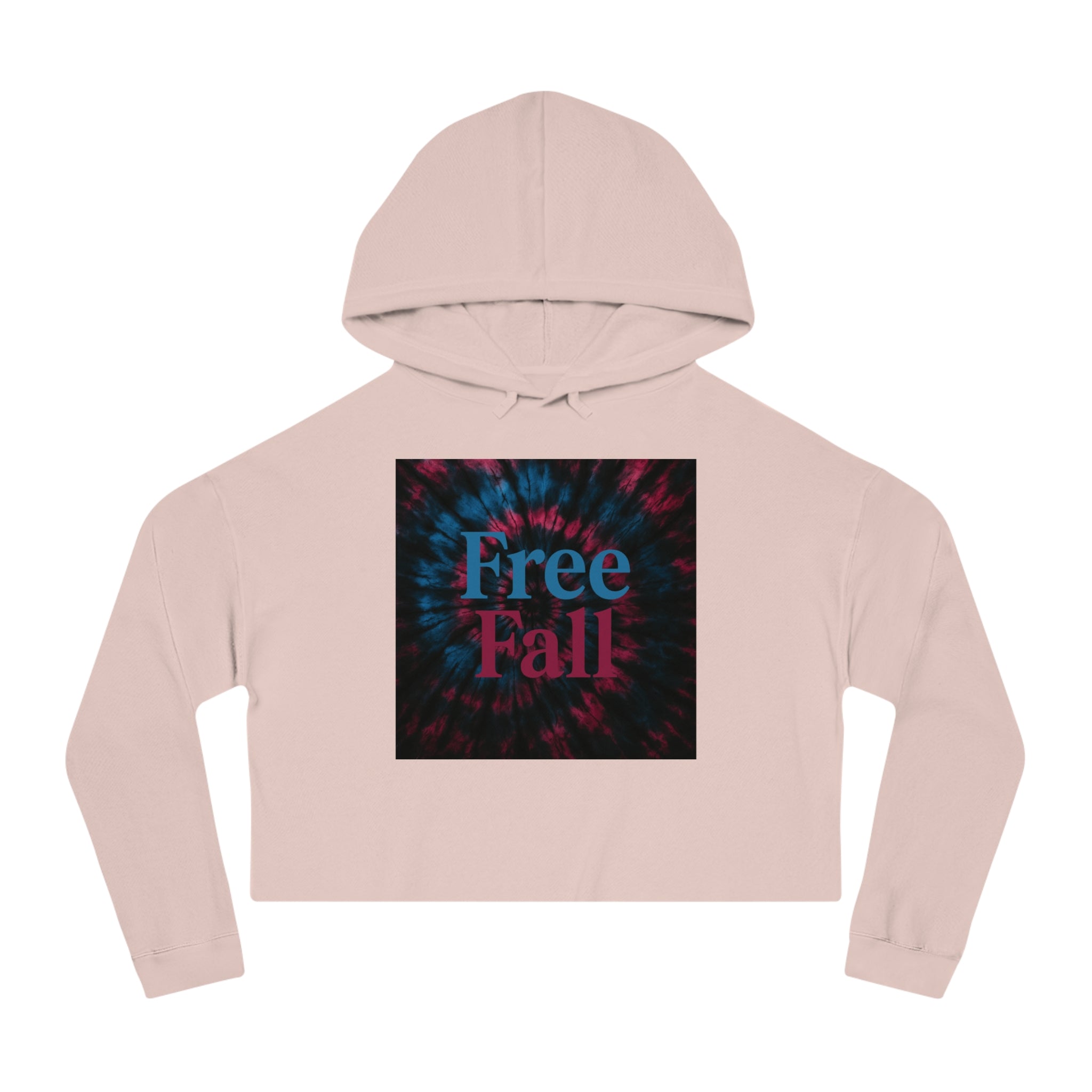 "Free Fall" Women’s Cropped Hooded Sweatshirt