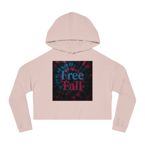 "Free Fall" Women’s Cropped Hooded Sweatshirt