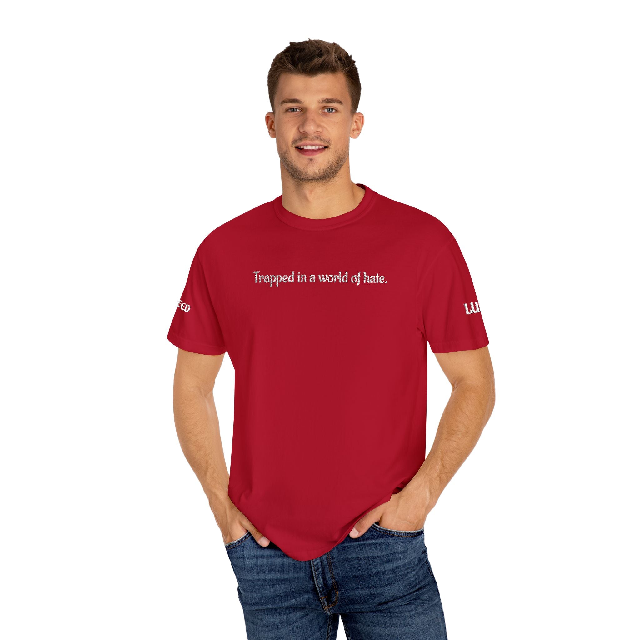 "Greed & Lust" Unisex Embroidery T-Shirt,