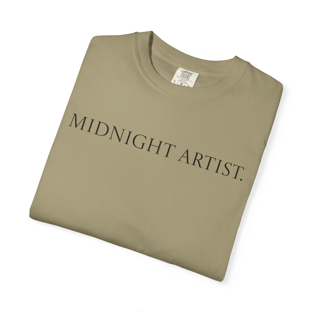 "Midnight Artist" GreenWRLD Unisex Garment-Dyed T-Shirt