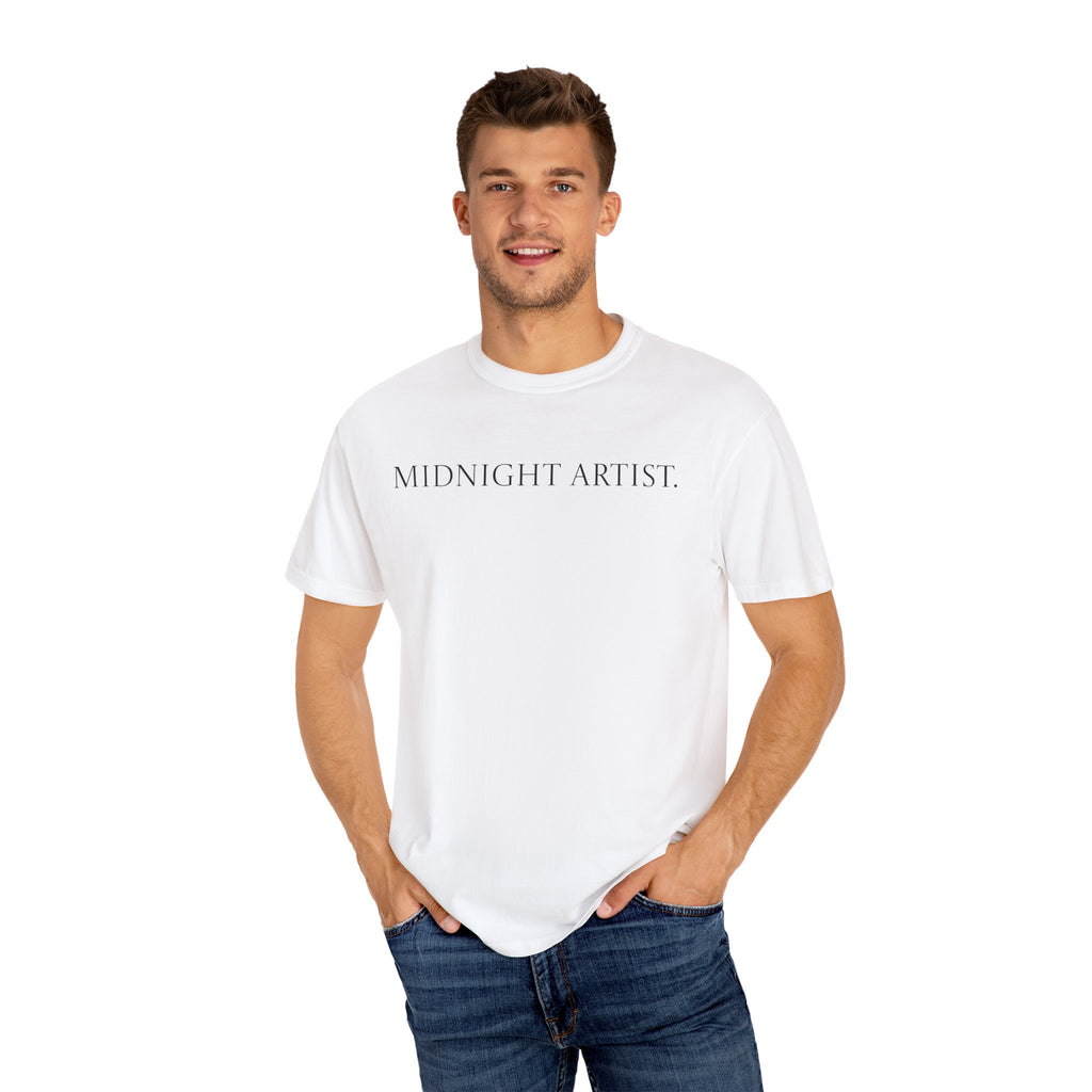 "Midnight Artist" GreenWRLD Unisex Garment-Dyed T-Shirt