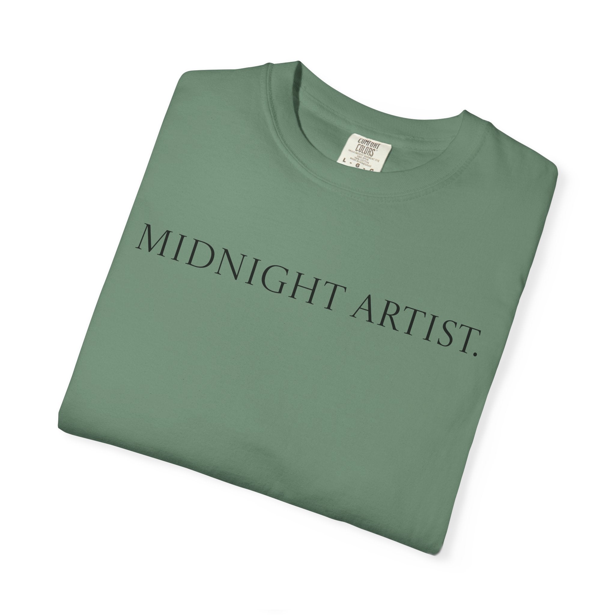 "Midnight Artist" GreenWRLD Unisex Garment-Dyed T-Shirt