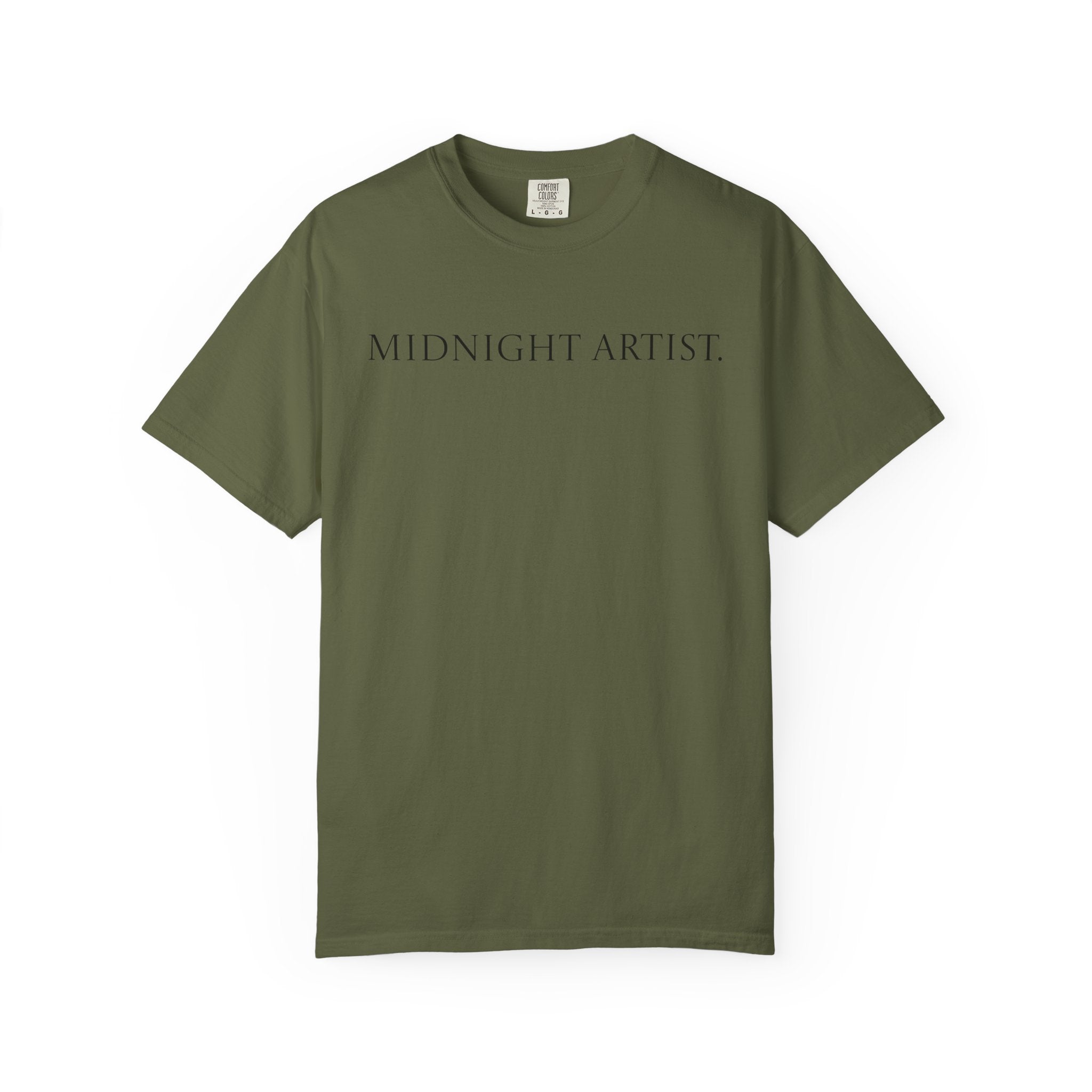 "Midnight Artist" GreenWRLD Unisex Garment-Dyed T-Shirt