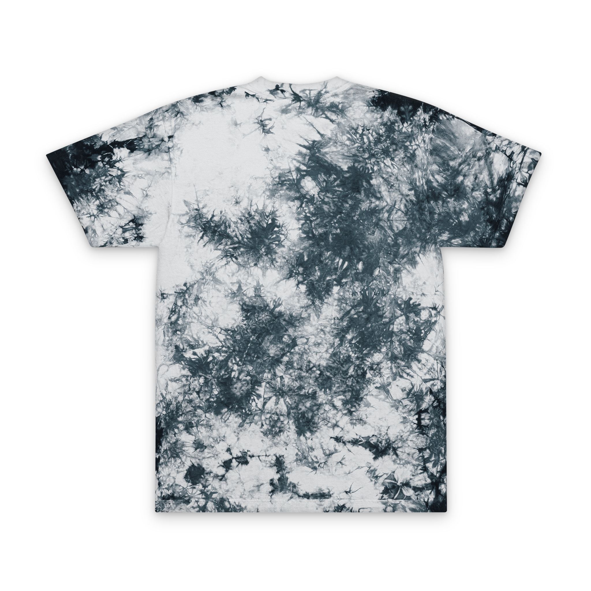 "Glow." Oversized Tie-Dye T-Shirt (Embroidery)