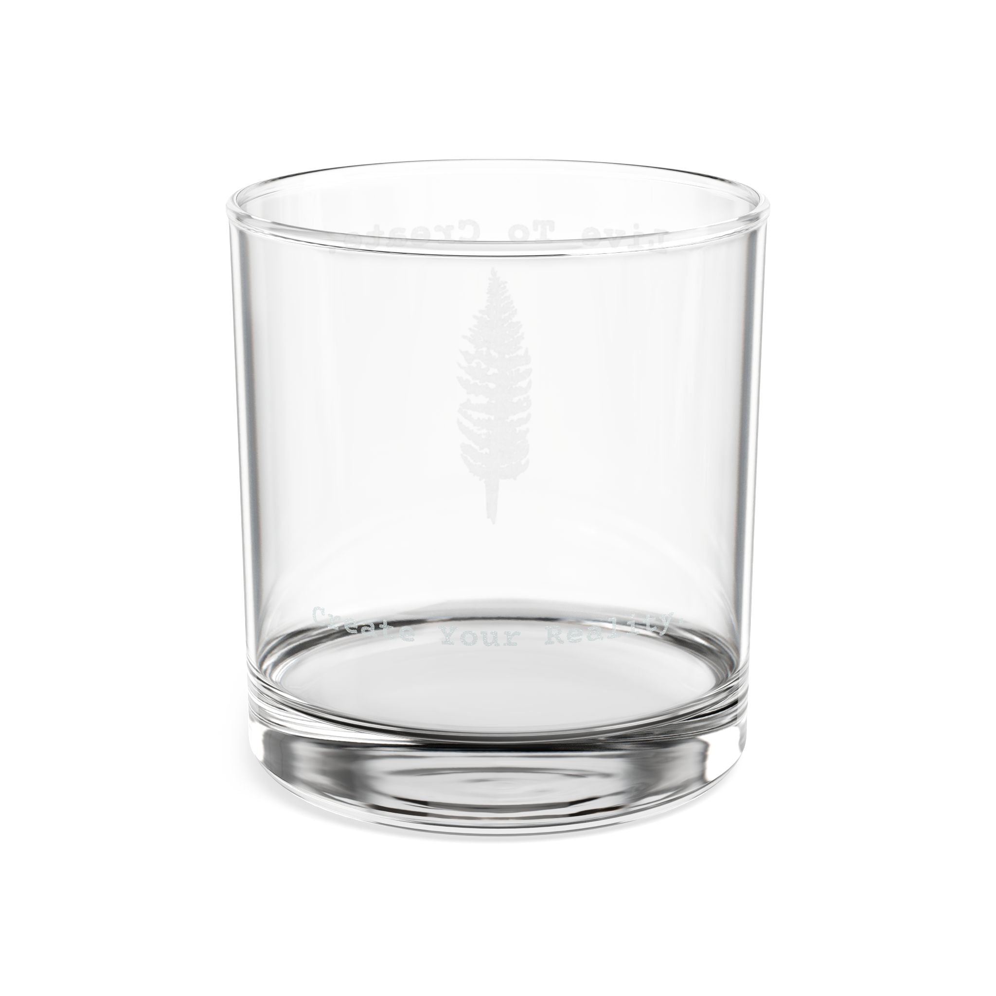 "Live To Create." - Engraved Rocks Glass 10.5oz
