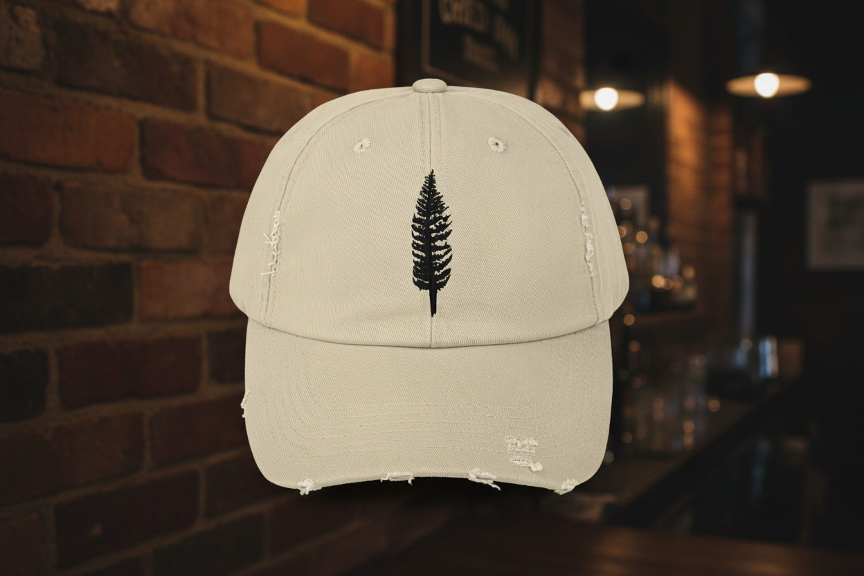 Pine Tree GreenWRLD Unisex Distressed Cap