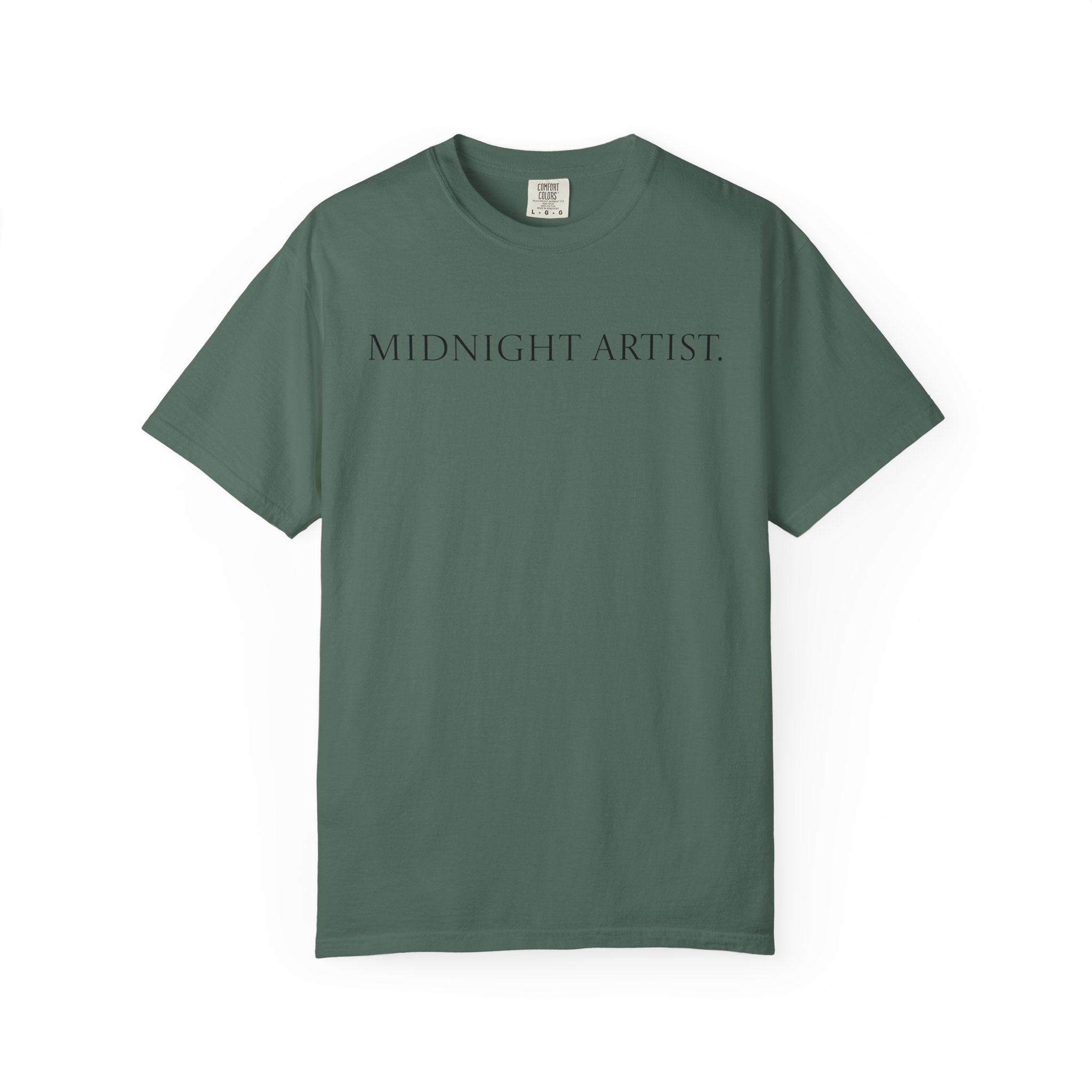 "Midnight Artist" GreenWRLD Unisex Garment-Dyed T-Shirt