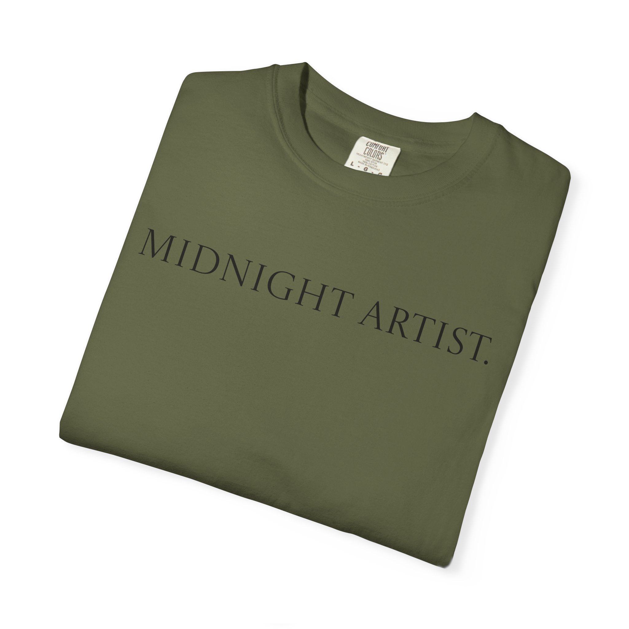 "Midnight Artist" GreenWRLD Unisex Garment-Dyed T-Shirt