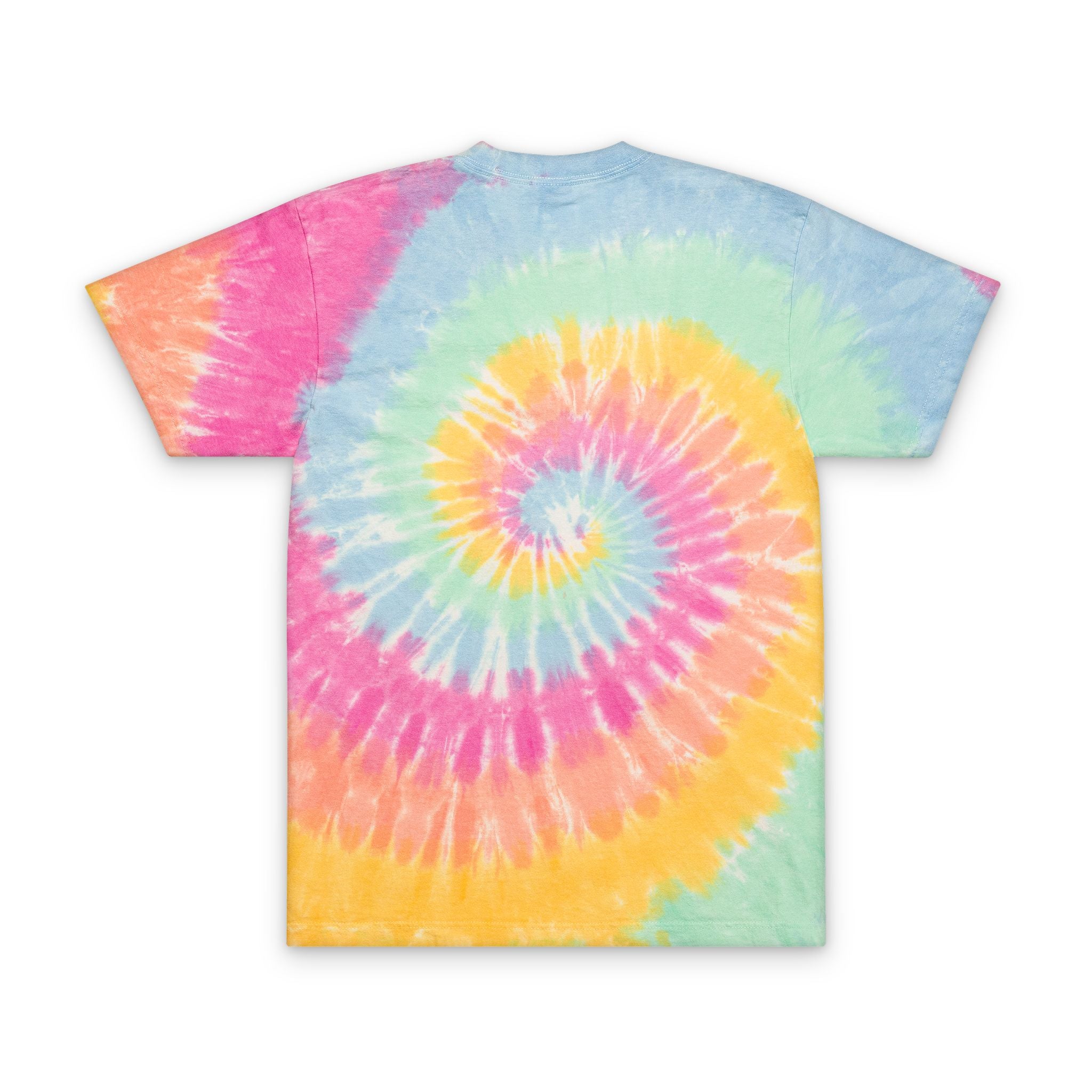 "Glow." Oversized Tie-Dye T-Shirt (Embroidery)