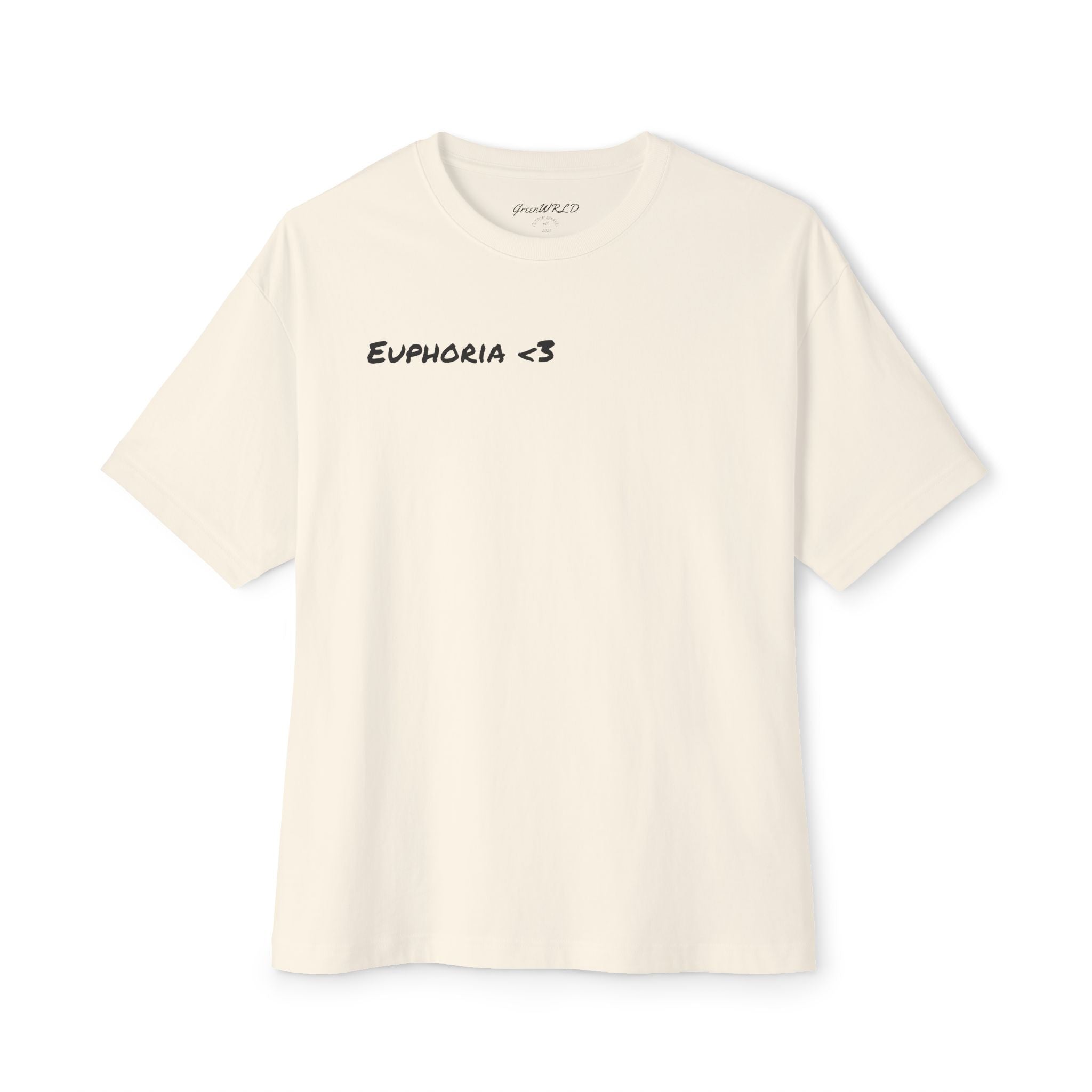 "Euphoria <3" GreenWRLD Unisex Boxy Tee