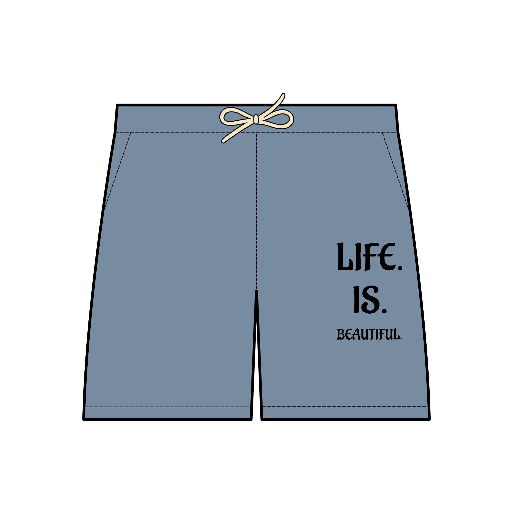“Life is Beautiful” Unisex Fleece Sweat Shorts