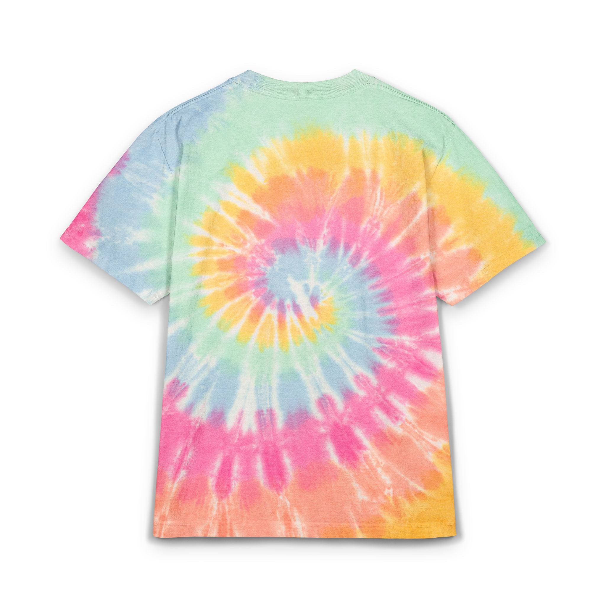 "Glow." Oversized Tie-Dye T-Shirt (Embroidery)