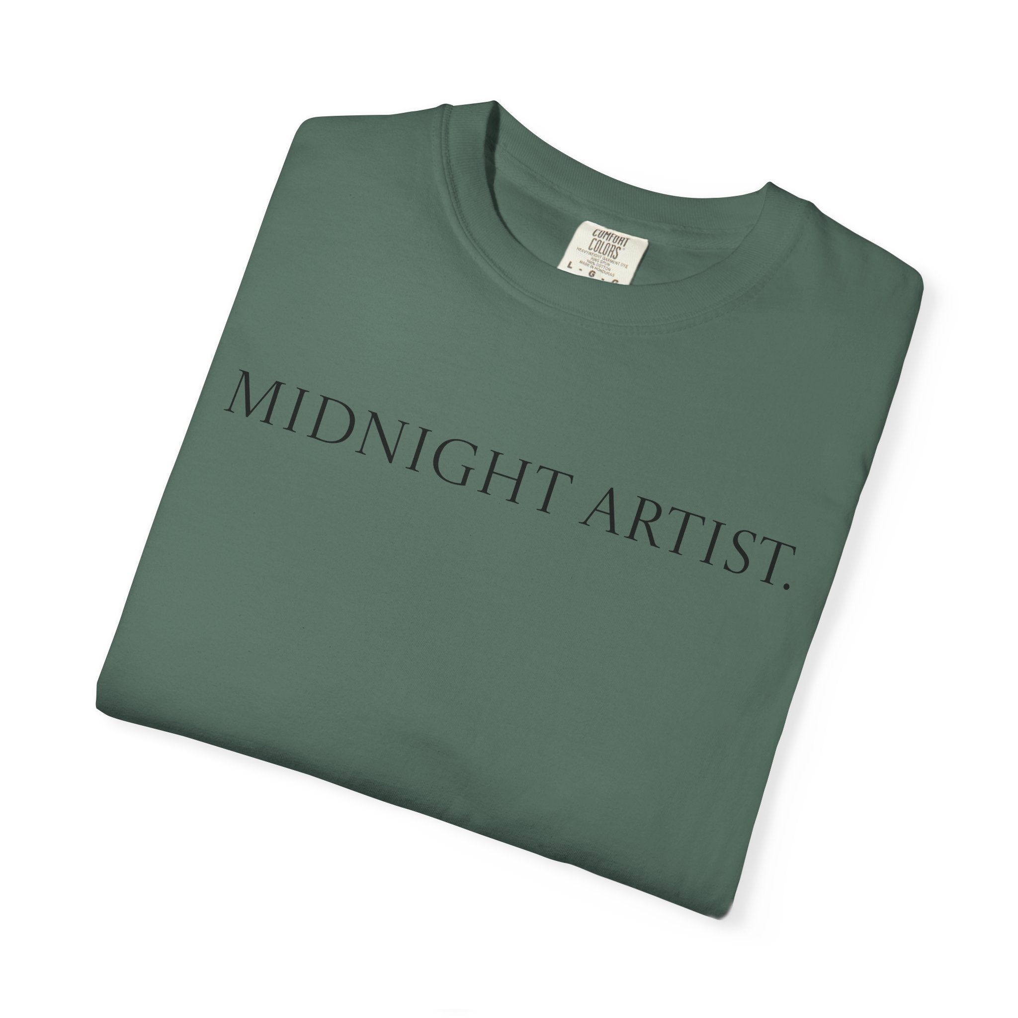 "Midnight Artist" GreenWRLD Unisex Garment-Dyed T-Shirt