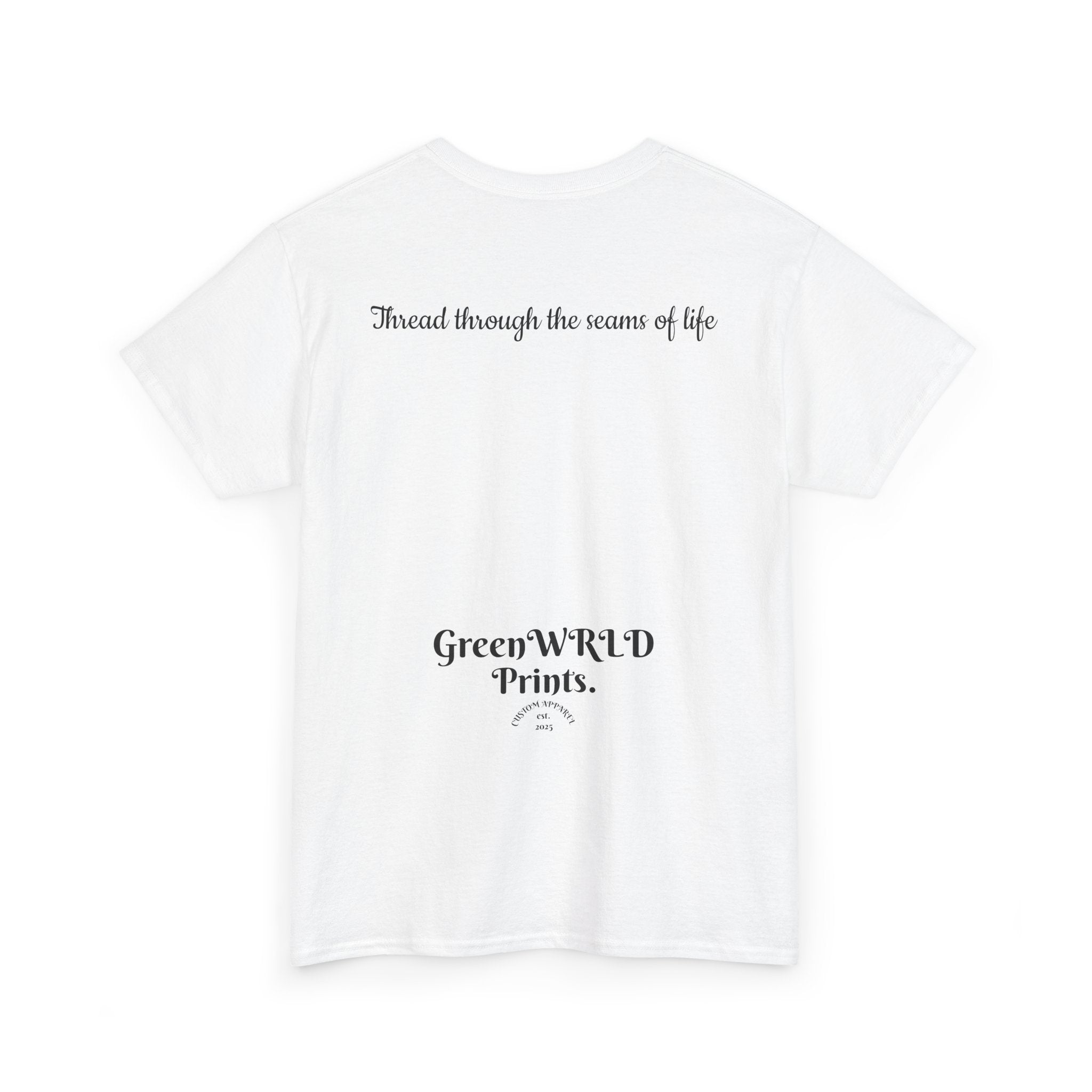 "Thread Into Reality" Minimal Script T-Shirt