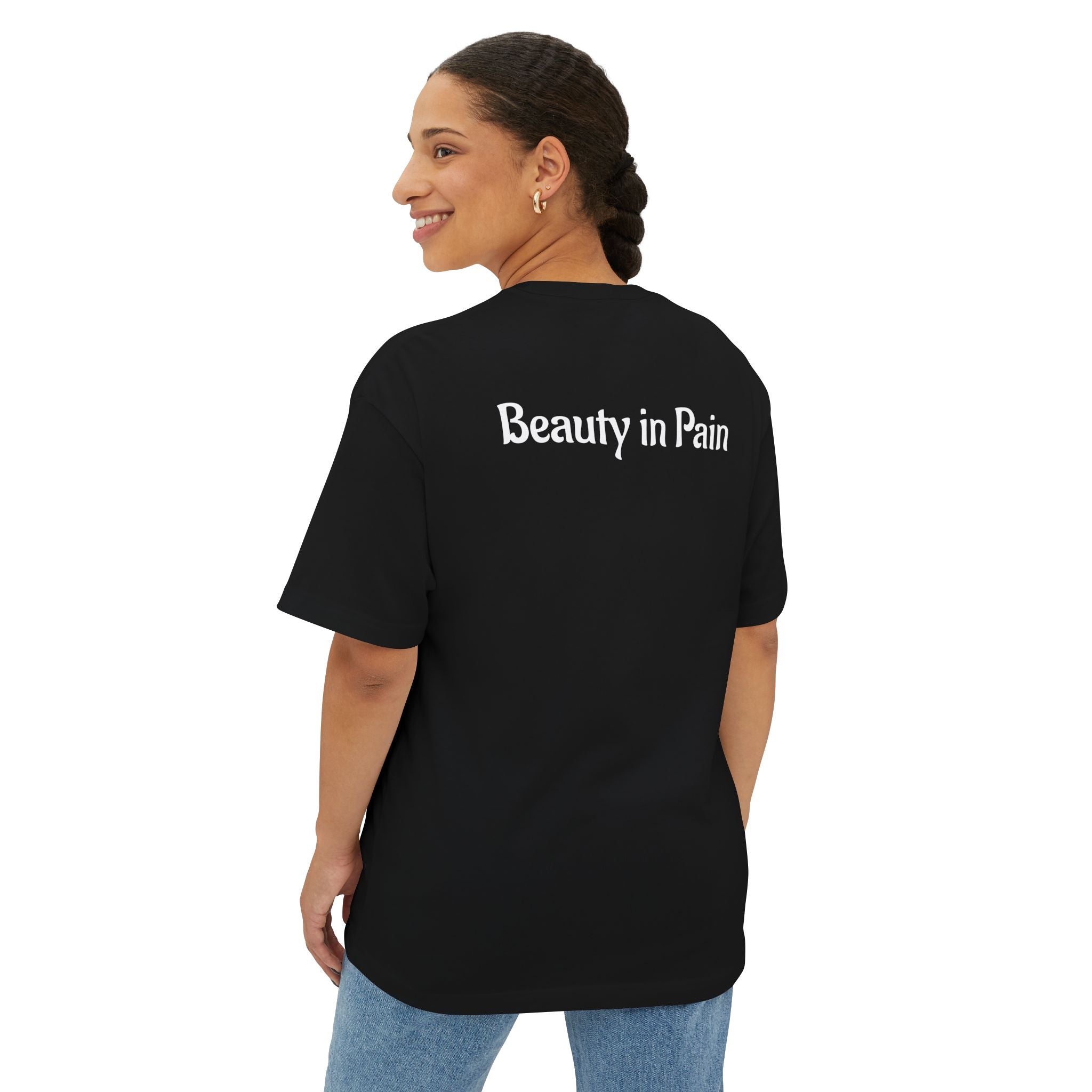 “Light in Darkness” Unisex Oversized Boxy Tee