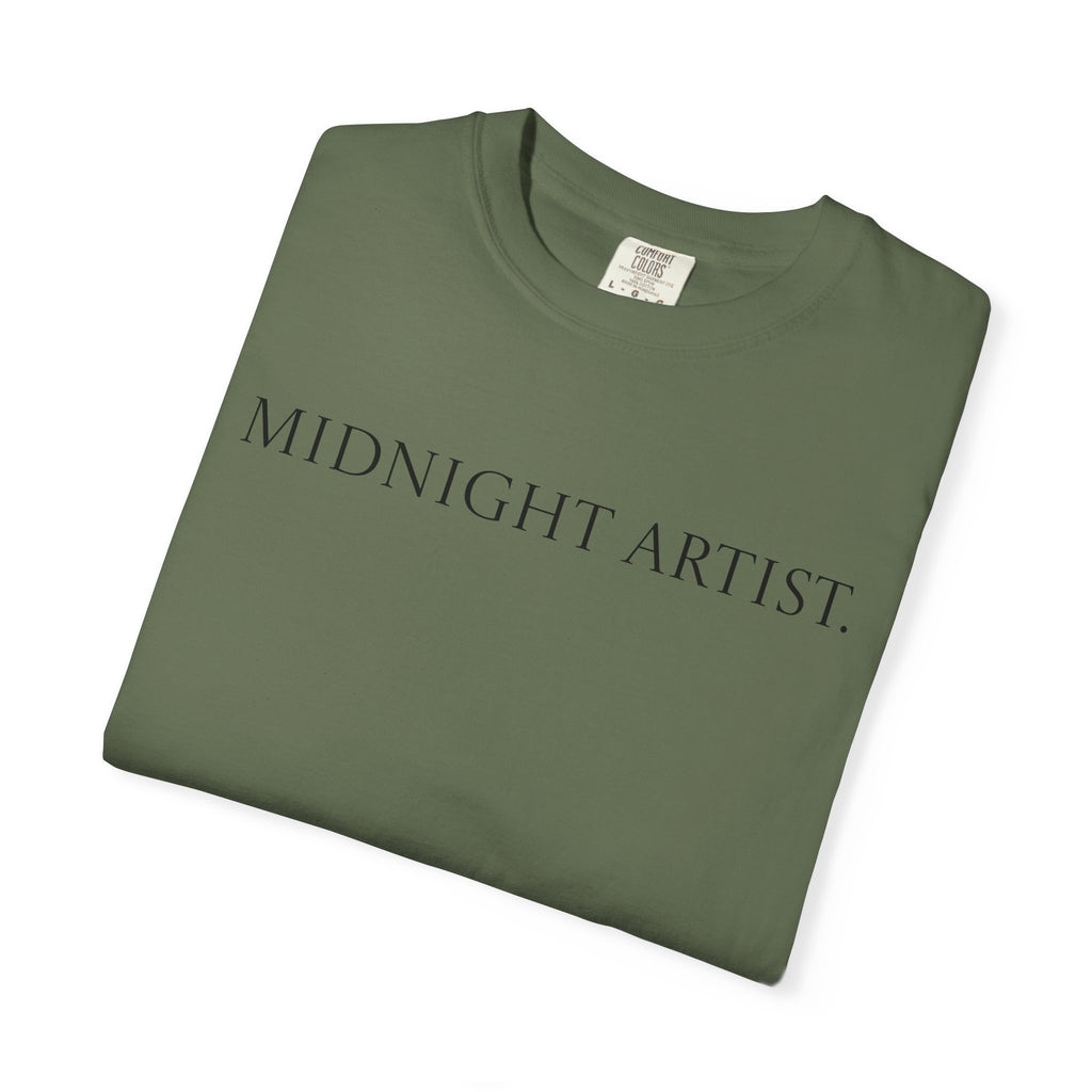 "Midnight Artist" GreenWRLD Unisex Garment-Dyed T-Shirt