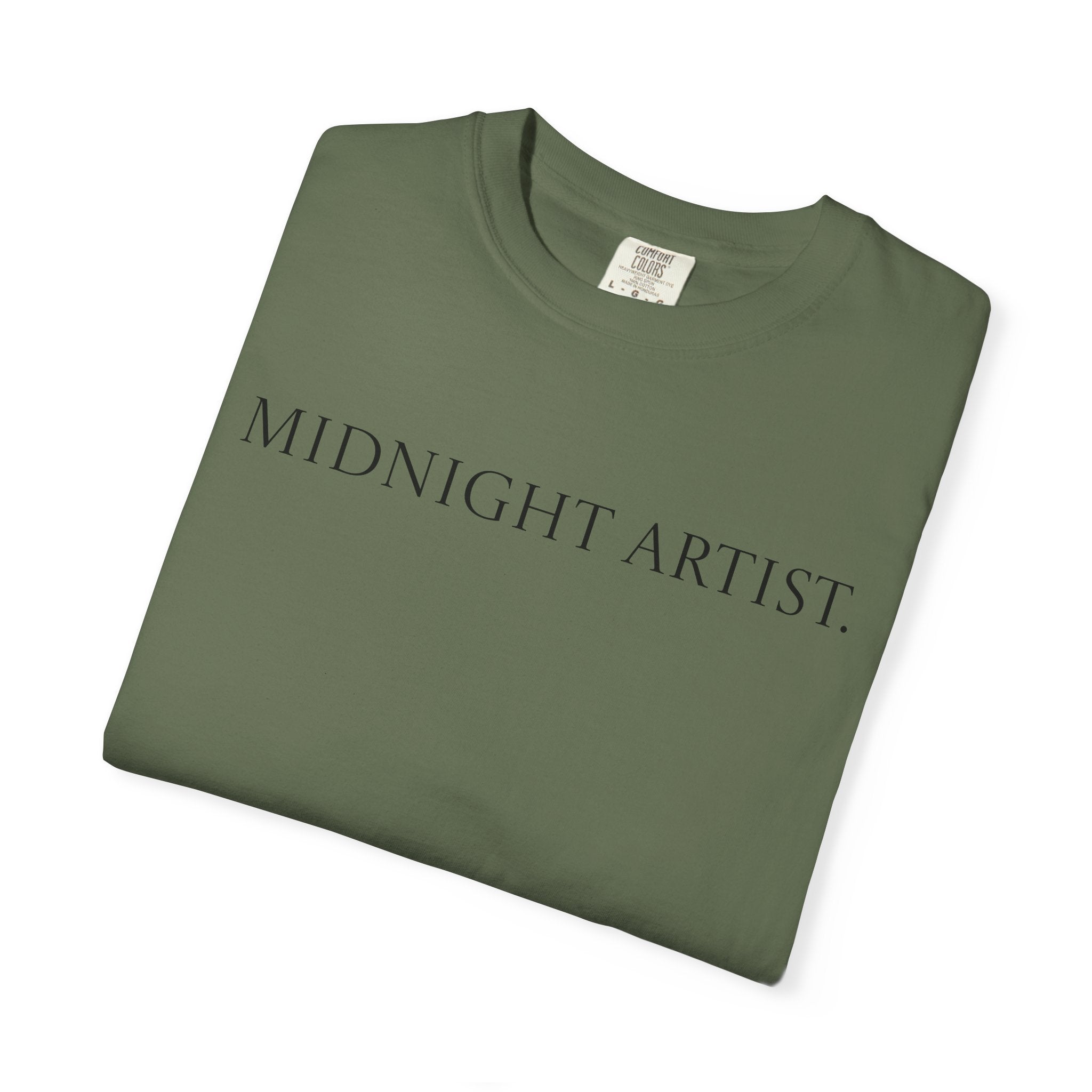 "Midnight Artist" GreenWRLD Unisex Garment-Dyed T-Shirt