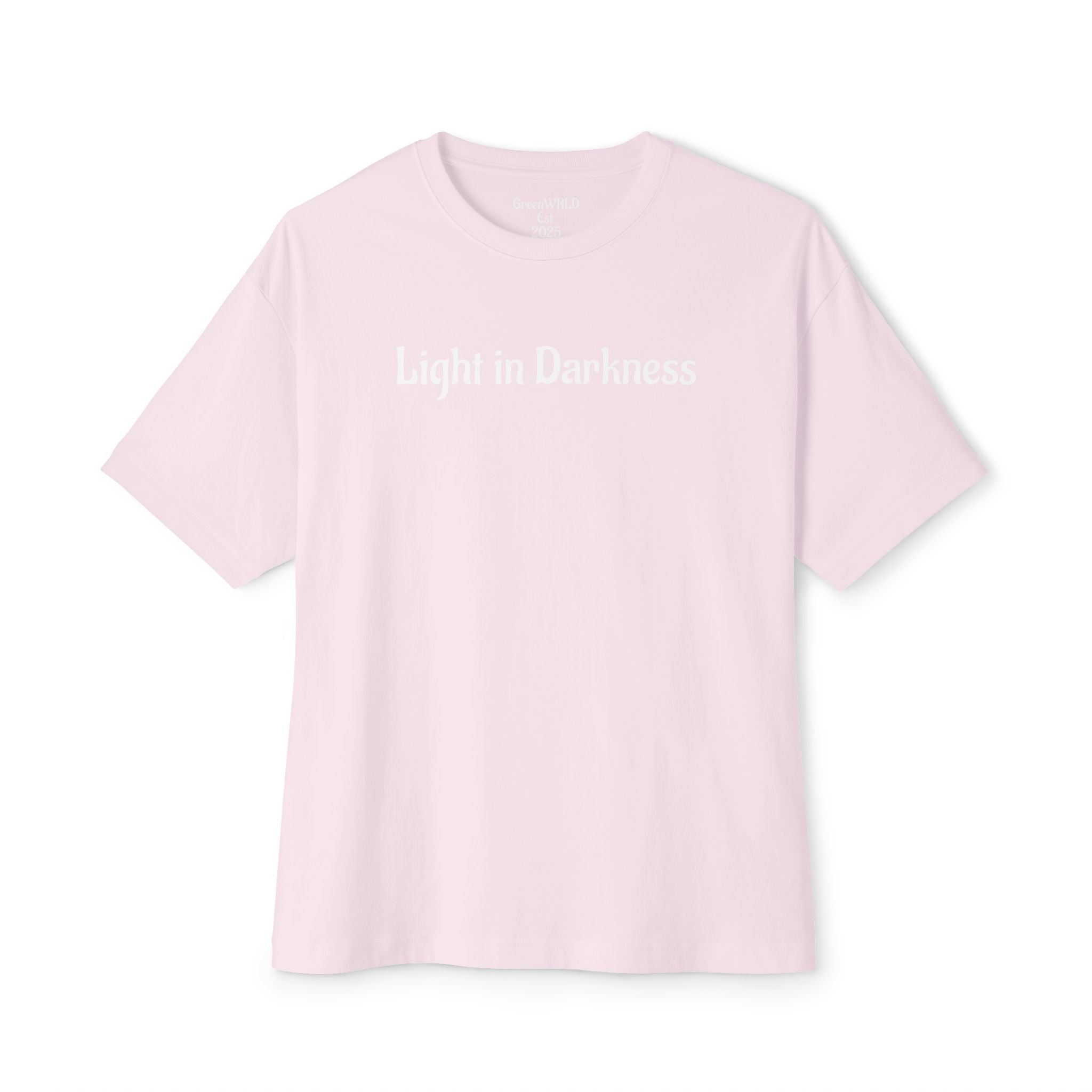 “Light in Darkness” Unisex Oversized Boxy Tee