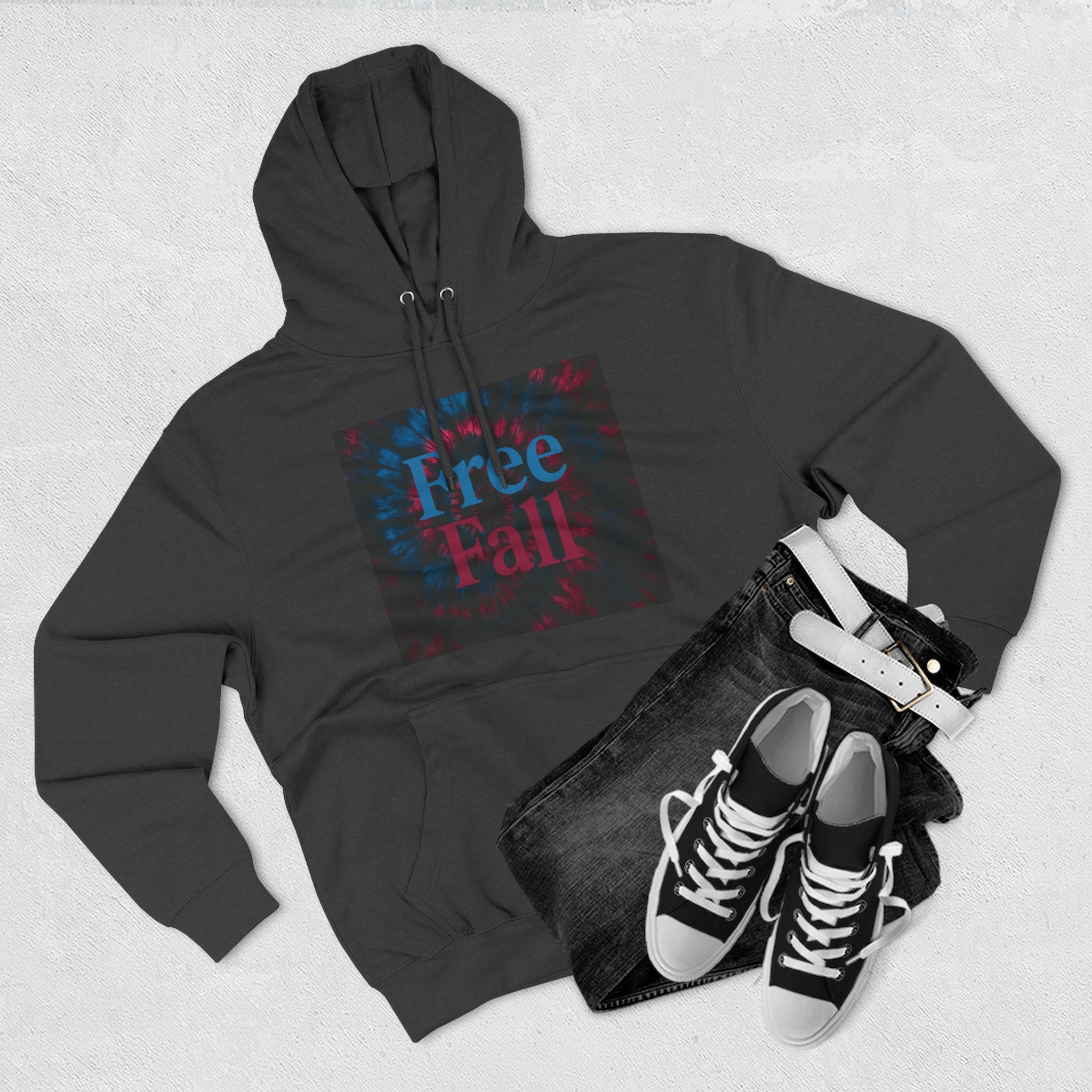 "Free Fall" Cozy Fleece Hoodie