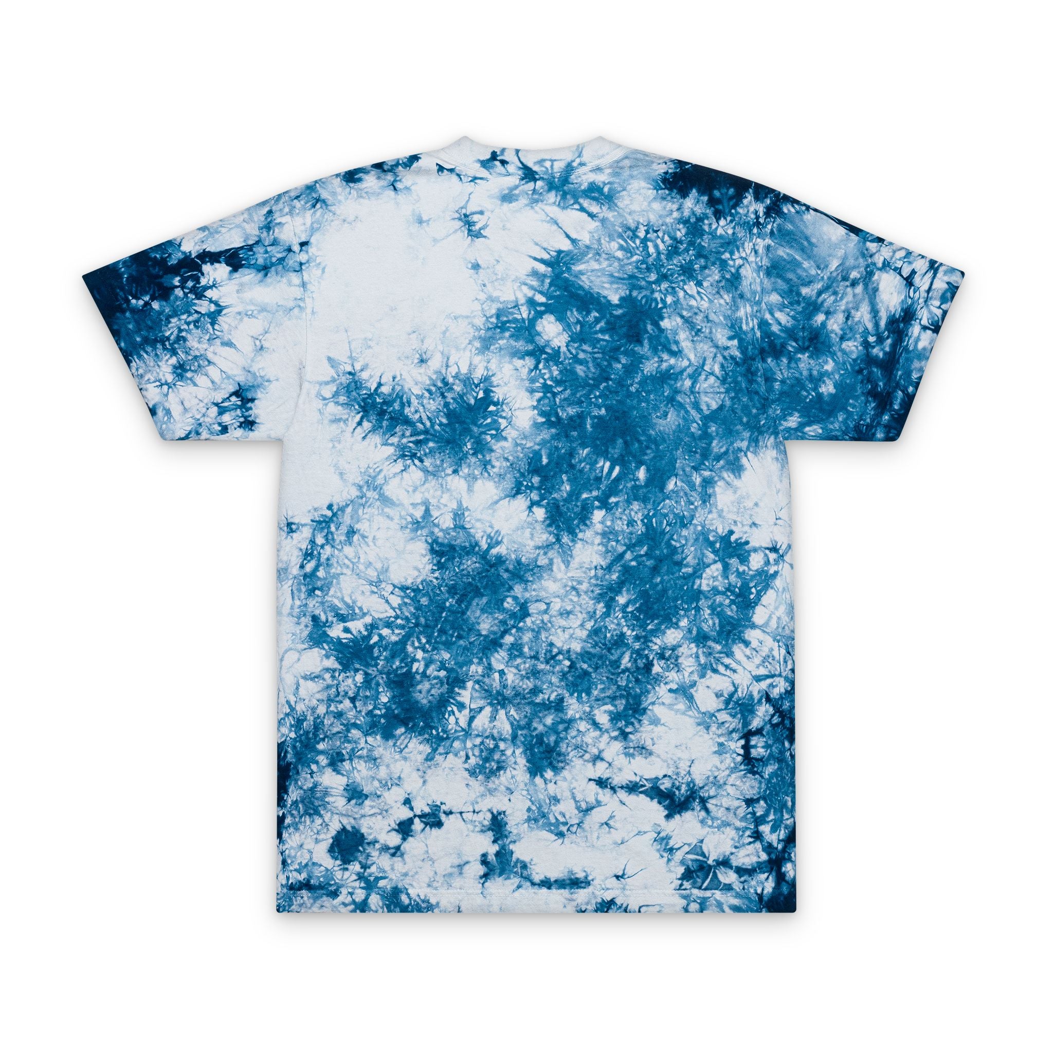 "Glow." Oversized Tie-Dye T-Shirt (Embroidery)