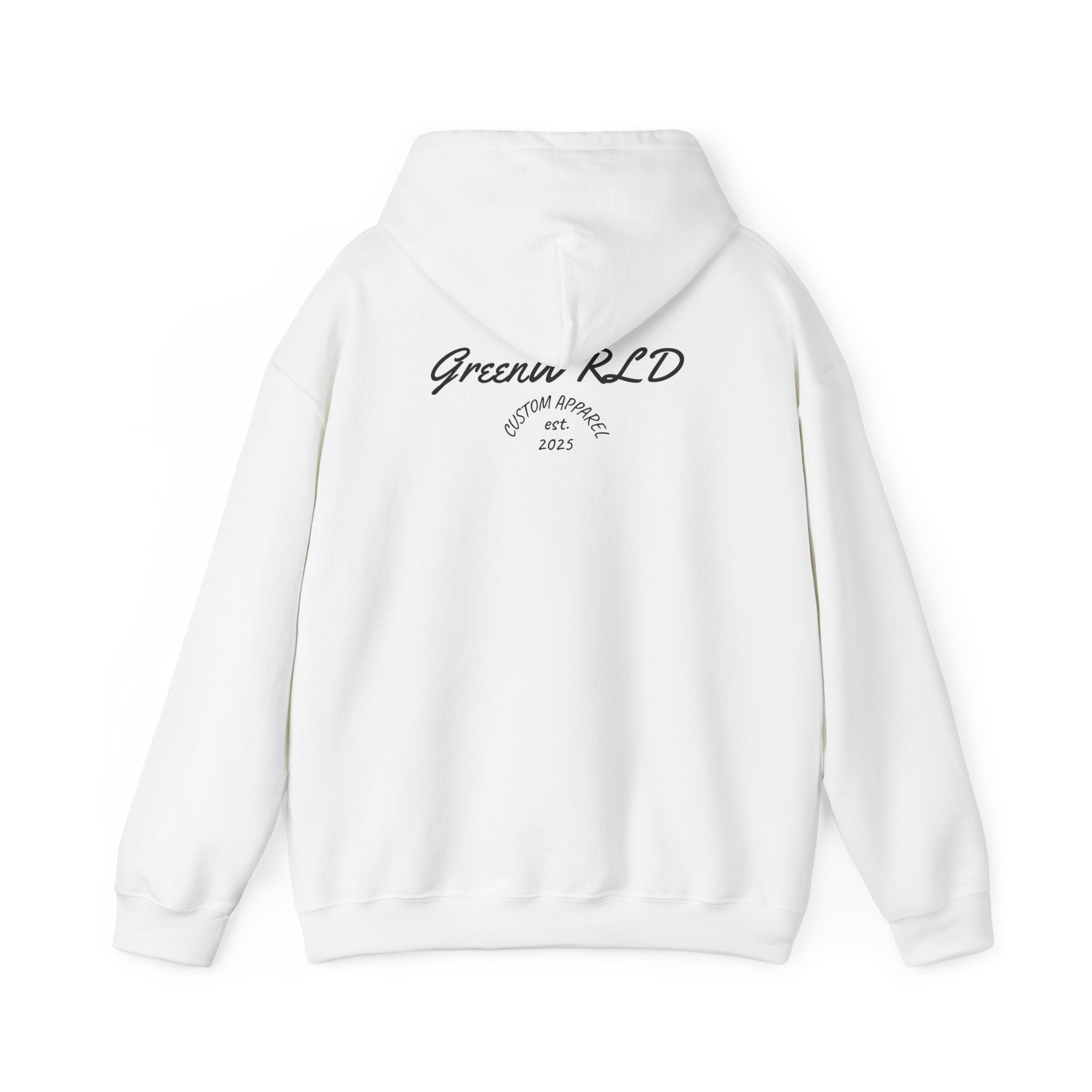 "Low Battery, High Dreams" GreenWRLDPrints Script Hoodie