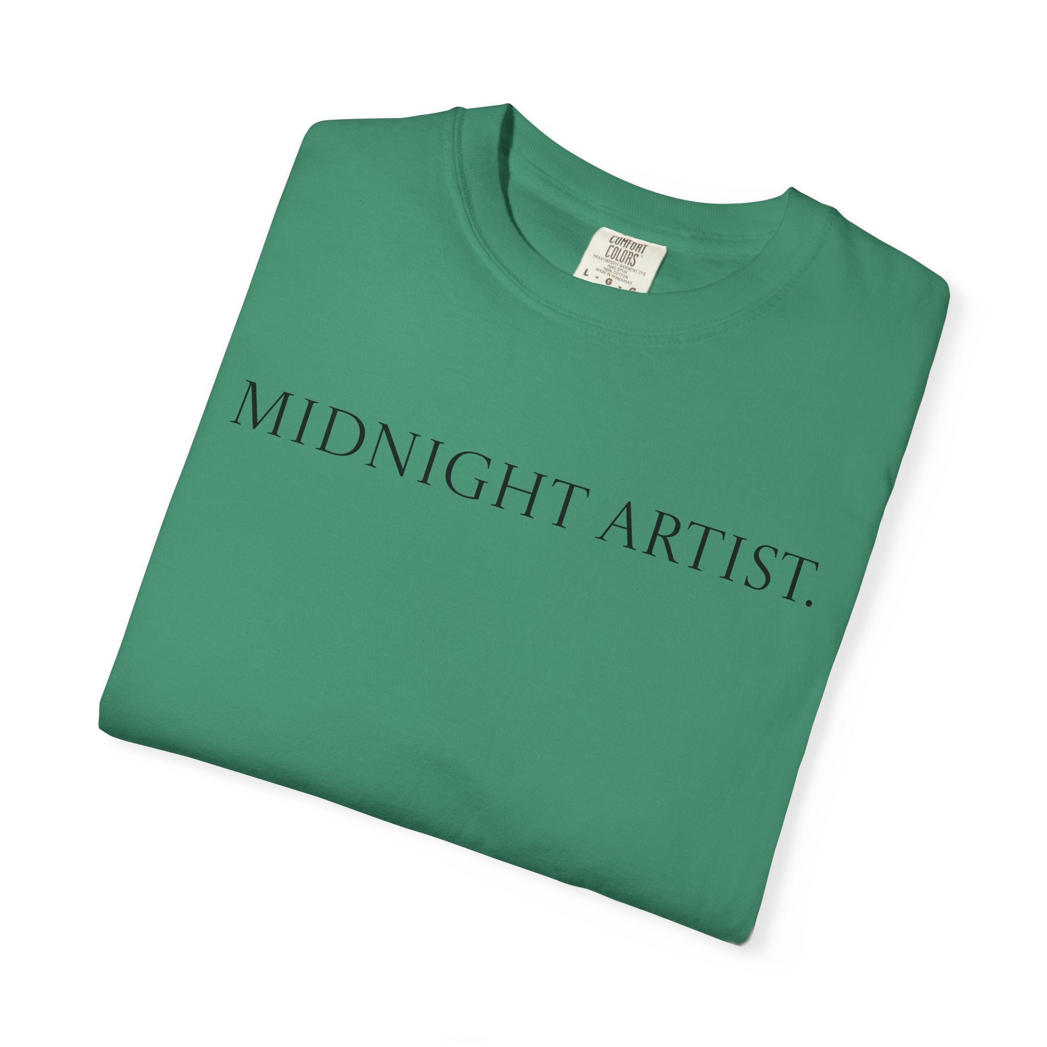 "Midnight Artist" GreenWRLD Unisex Garment-Dyed T-Shirt