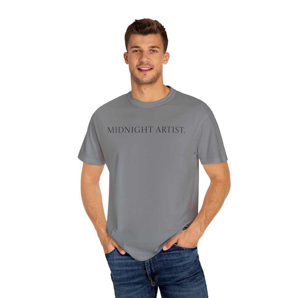 "Midnight Artist" GreenWRLD Unisex Garment-Dyed T-Shirt