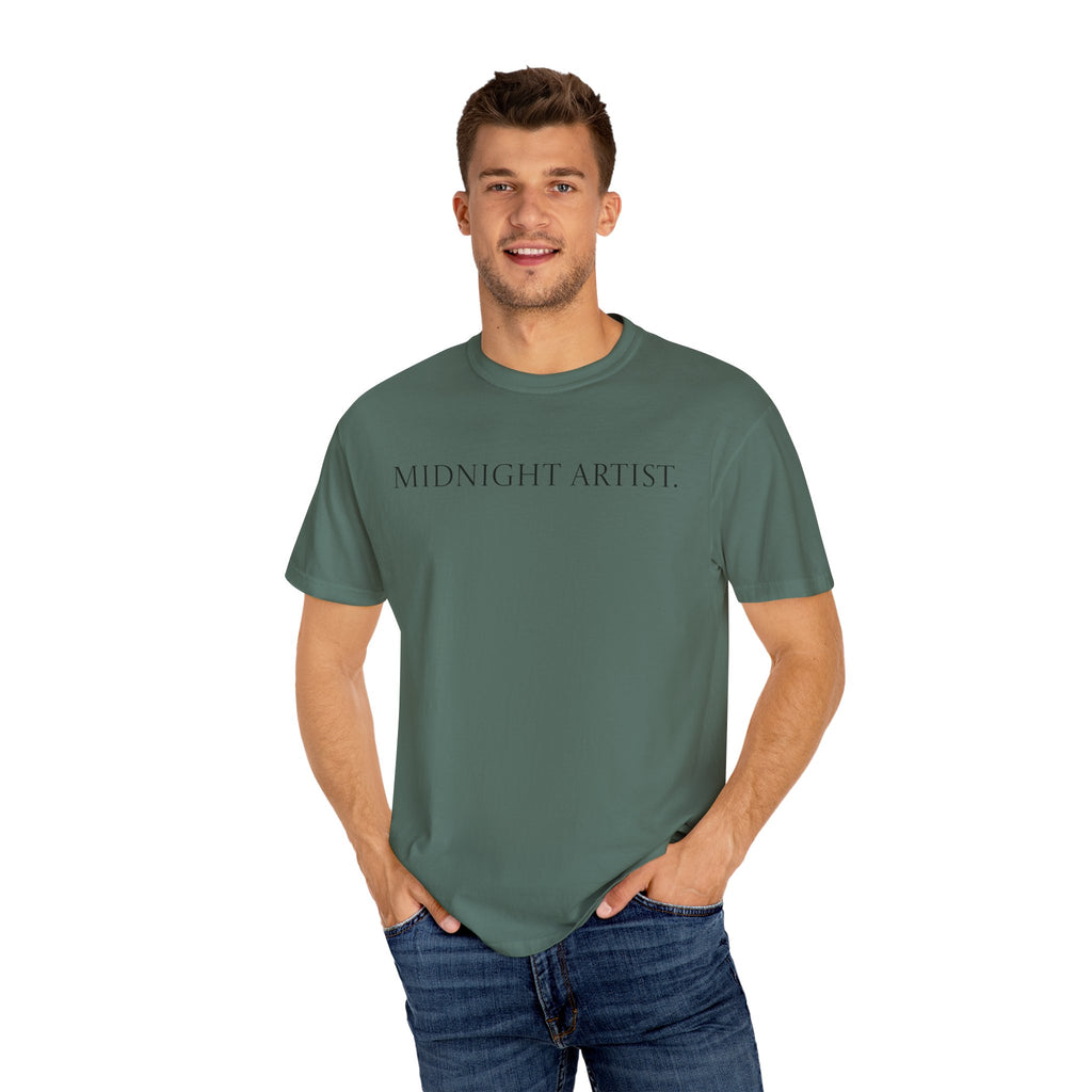 "Midnight Artist" GreenWRLD Unisex Garment-Dyed T-Shirt