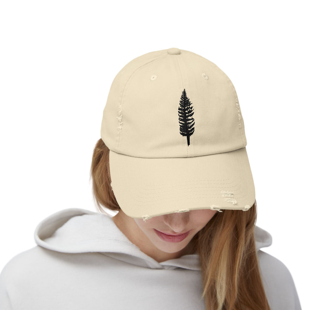 Pine Tree GreenWRLD Unisex Distressed Cap