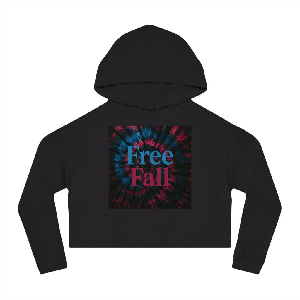 "Free Fall" Women’s Cropped Hooded Sweatshirt