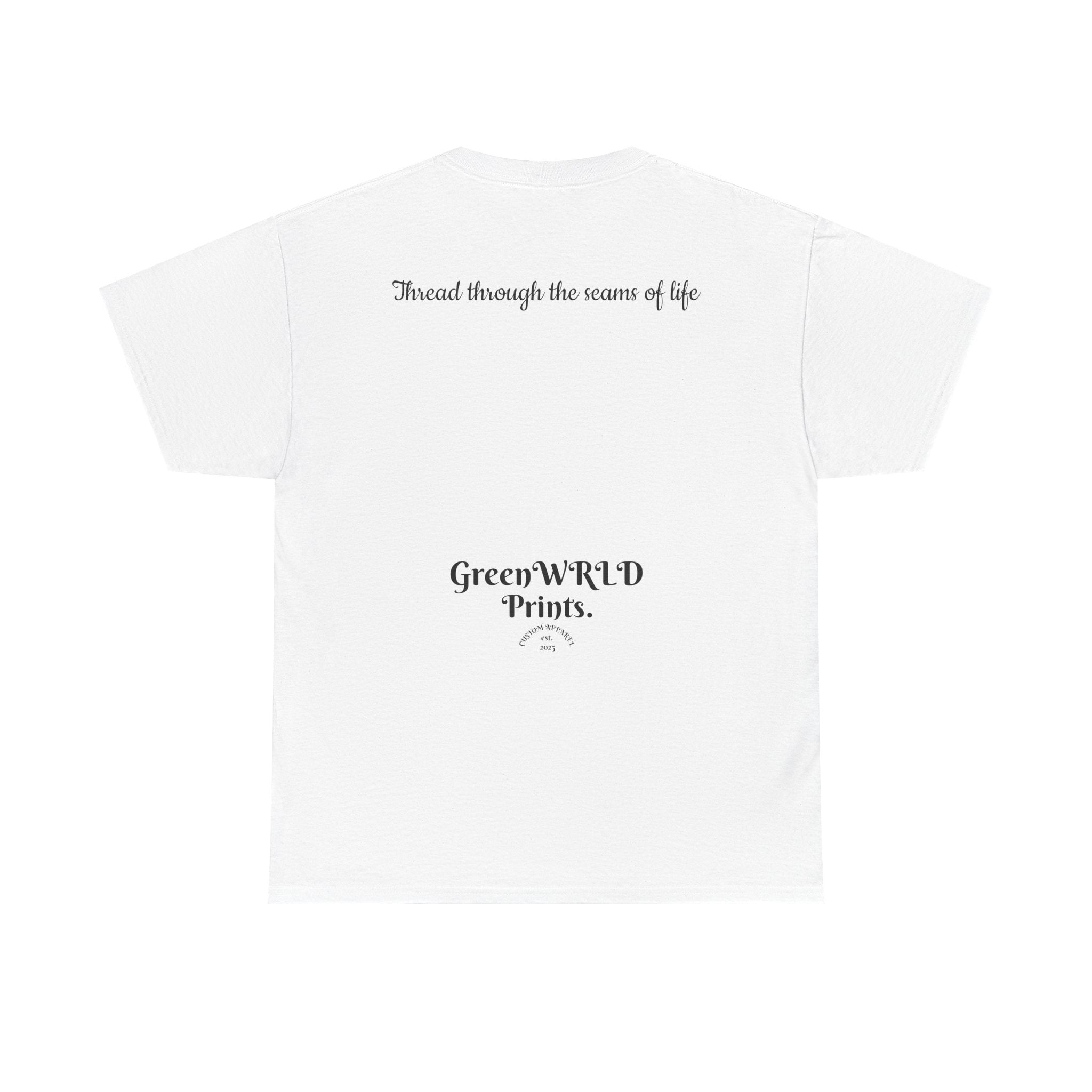 "Thread Into Reality" Minimal Script T-Shirt