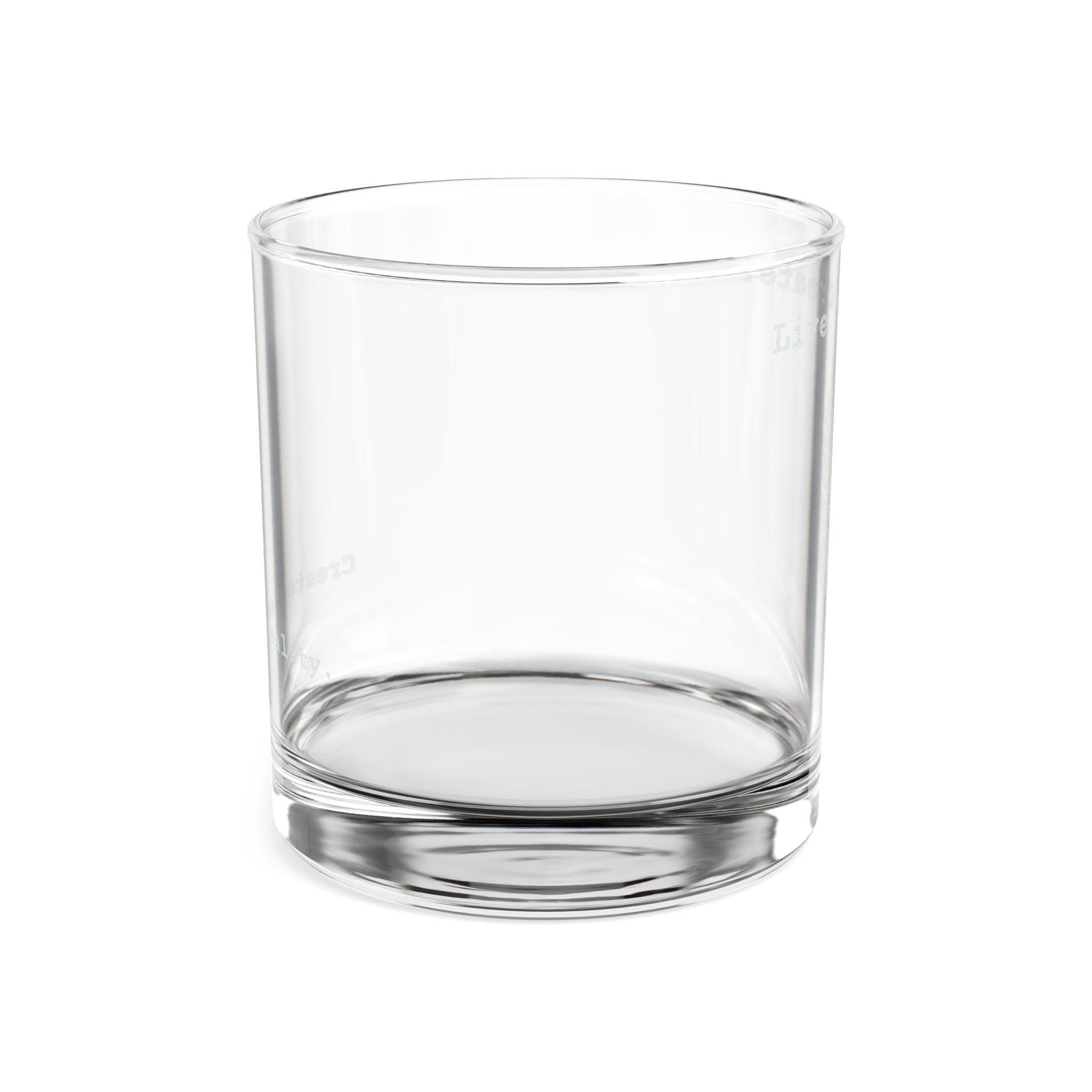 "Live To Create." - Engraved Rocks Glass 10.5oz