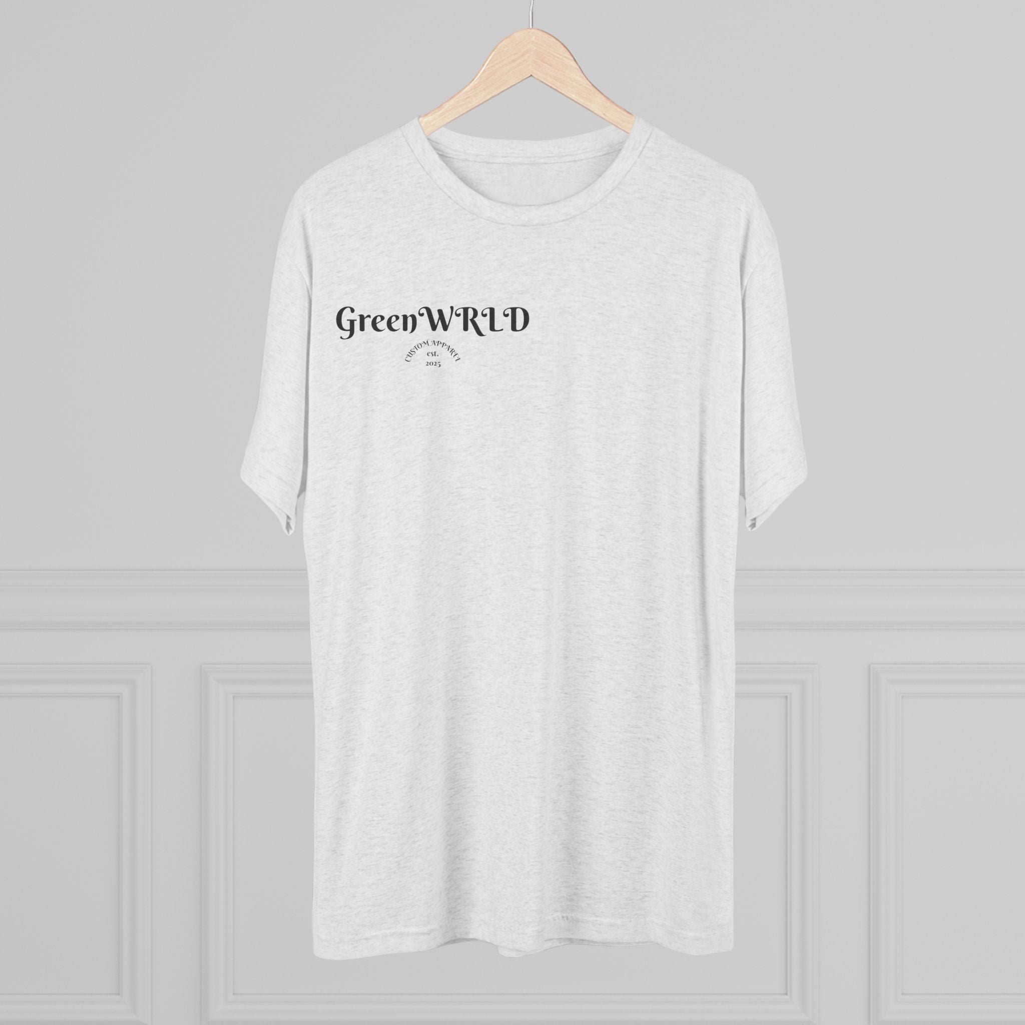 "Take Another Breathe To Clear Your Mind." GreenWRLD Unisex Tri-Blend Crew Tee