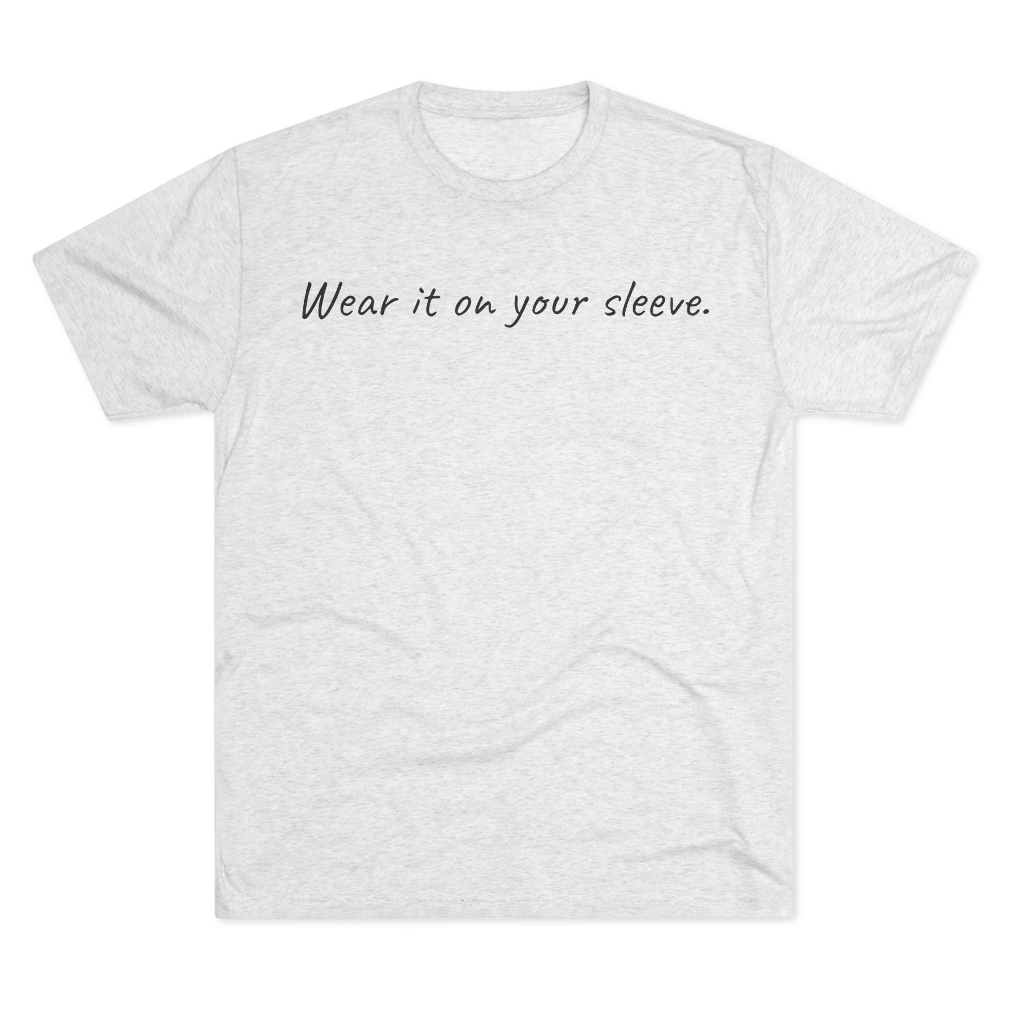 "Wear it on your sleeve." GreenWRLD Unisex Crew Tee