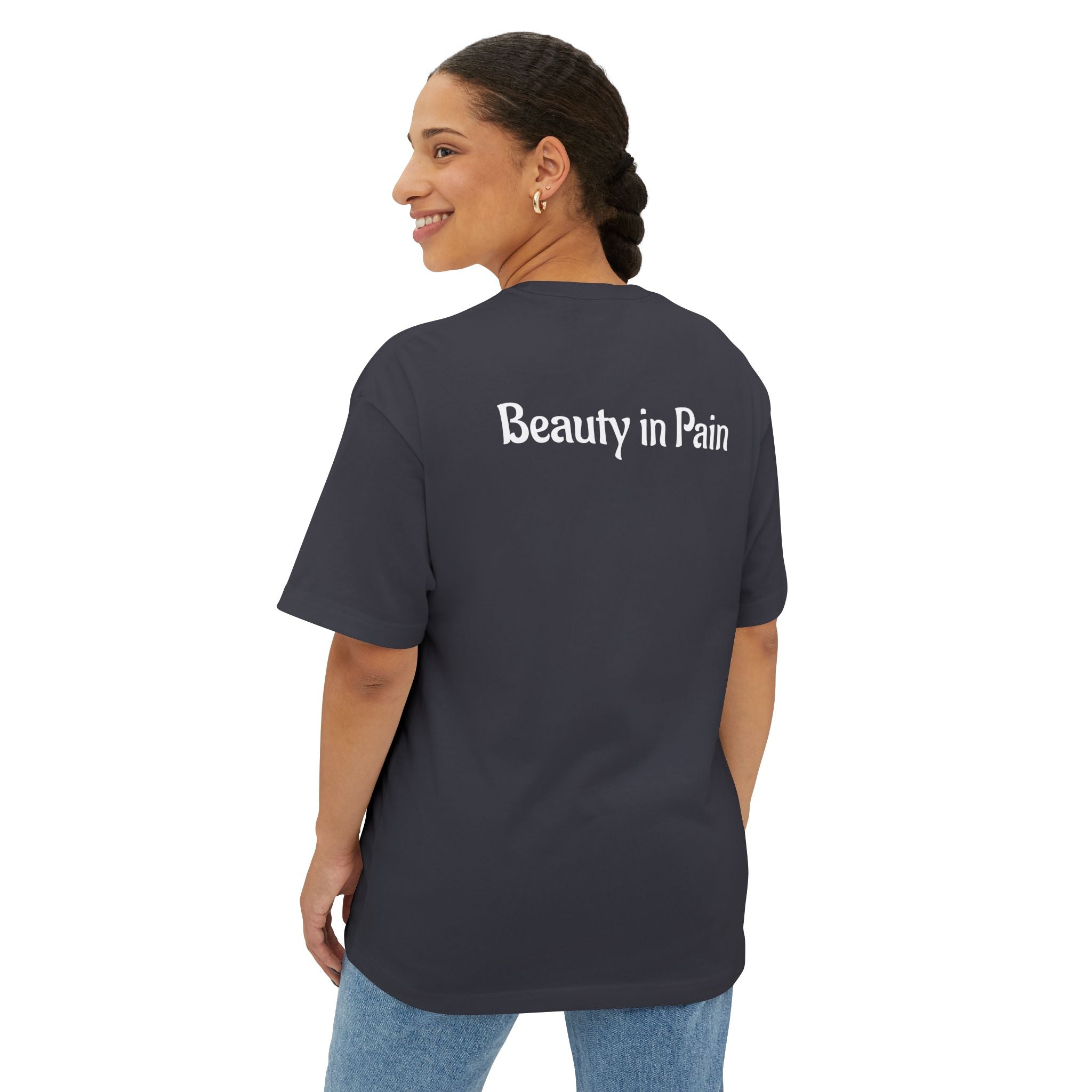 “Light in Darkness” Unisex Oversized Boxy Tee