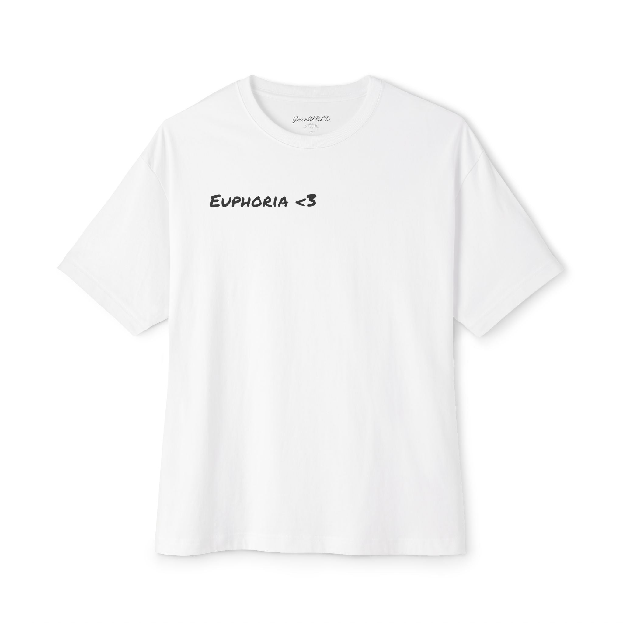 "Euphoria <3" GreenWRLD Unisex Boxy Tee